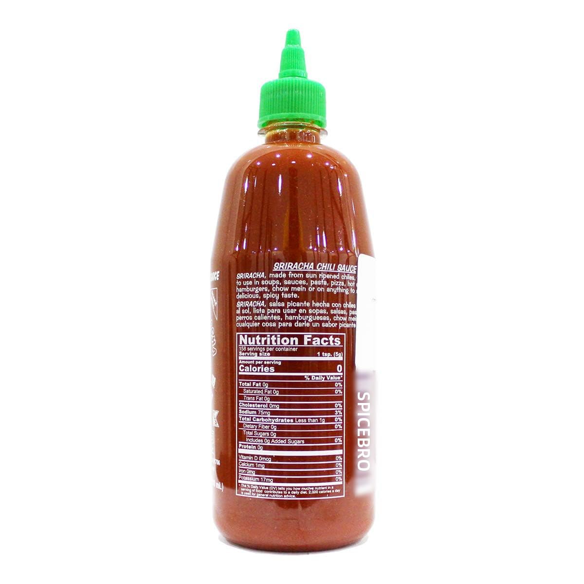 Huy Fong Sriracha Hot Chili Sauce 28oz, 1 pack