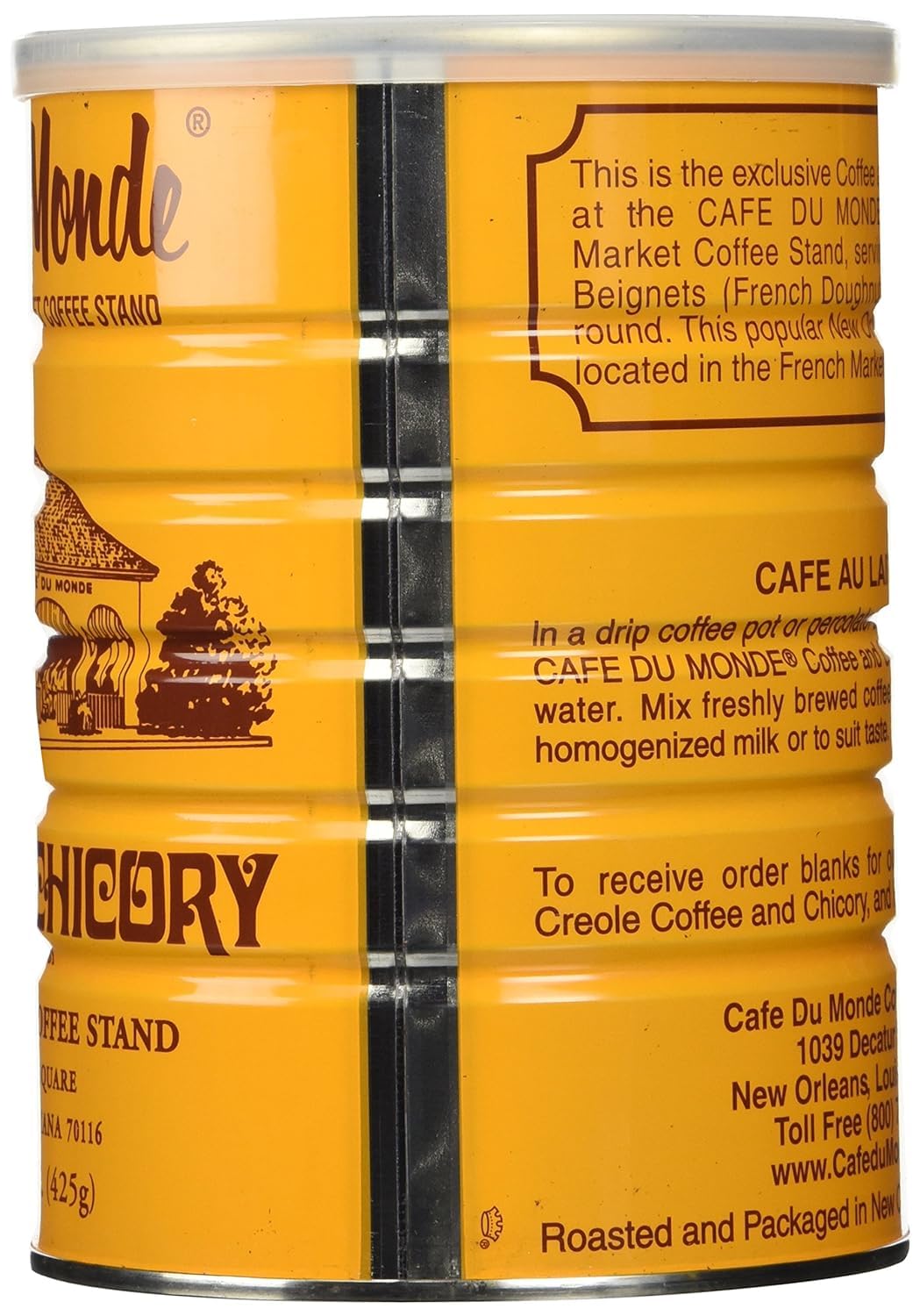 Cafe Du Monde Ground Coffee (6 Cans) and Chickory, 15 oz. cans