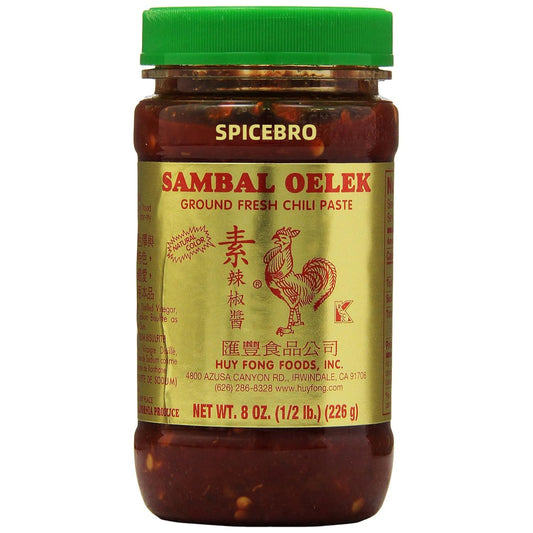 Huy Fong Sambal Oelek Ground Fresh Chili Paste 8 Oz (1 Pack)