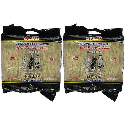 Three Ladies Vietnamese Rice Stick(vermicelli) 2lbs (2 Pack)