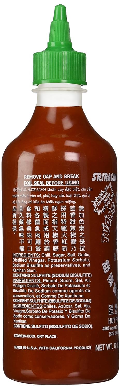 17 oz Hot Chili Sriracha Sauce Huy Fong