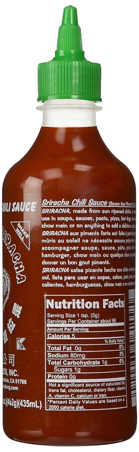 17 oz Hot Chili Sriracha Sauce Huy Fong