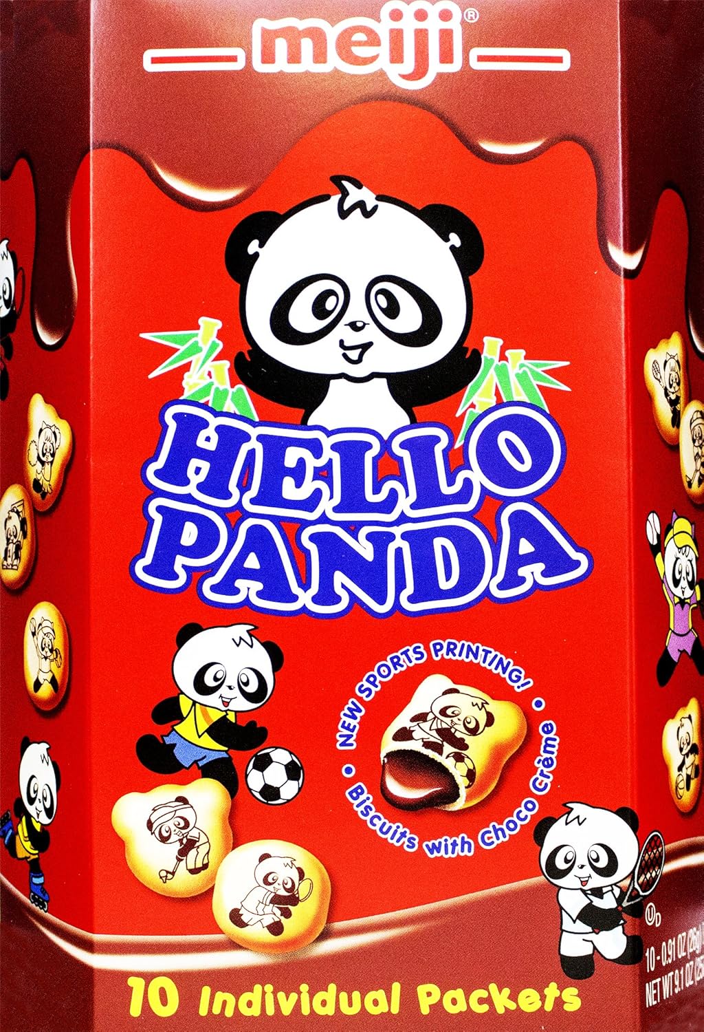 Meiji Hello Panda Chocolate Biscuit, 9.1 Ounce