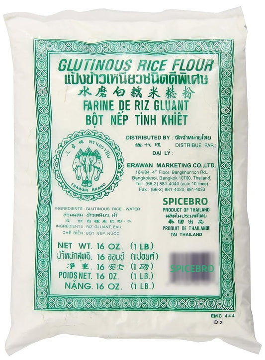 Glutinous Rice Flour 16 Ounce Sourced for SPICEBRO online Grocery