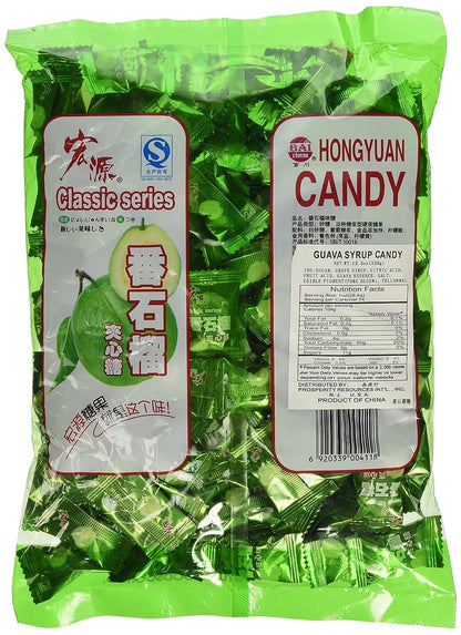 Hong Yuan Classic Guava Hard Candy, Chinese Classic Series 12.3 Oz, 1Pack 350g