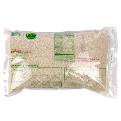 Jasmine Rice 5 lbs, Long Grain Naturally Fragrant Enriched Asian Thai Jasmine Rice