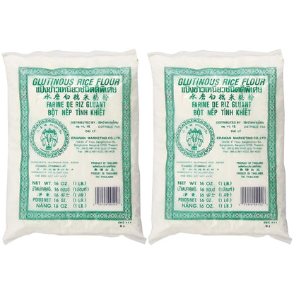 Glutinous Rice Flour, 16 Ounce x 2 Pack