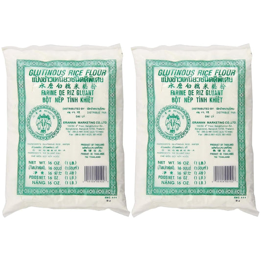 Glutinous Rice Flour, 16 Ounce x 2 Pack