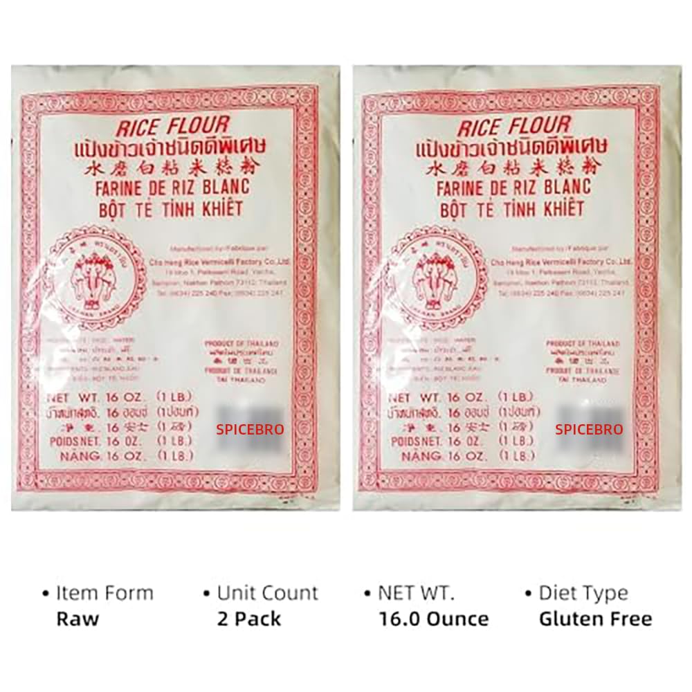 Erawan Thai Rice Flour 16 oz (Basic), 2 Pack