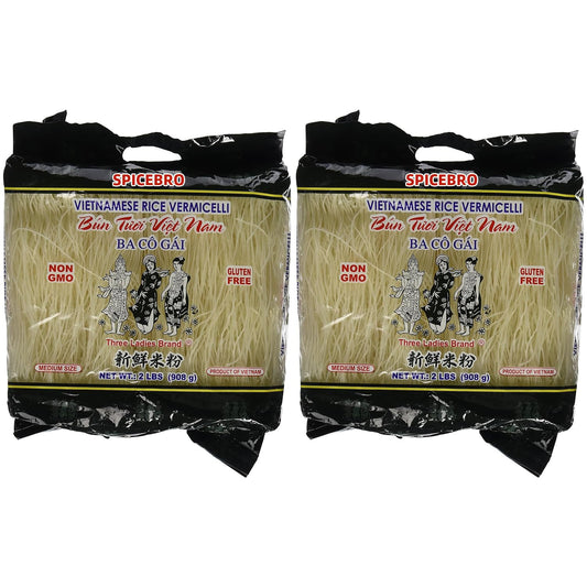 Three Ladies Vietnamese Rice Stick(vermicelli) 2lbs (2 Pack)