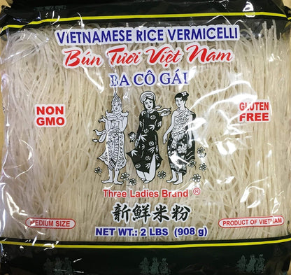 Three Ladies Vietnamese Rice Stick(vermicelli) 2lbs (2 Pack)