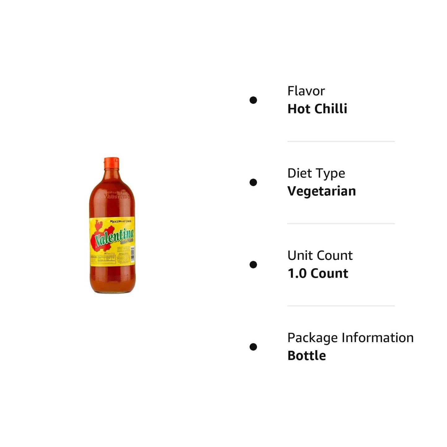 Mexican Hot Sauce with 34 Oz Bottle | Sauce for Spicy Food Everyday Imported by Wholesale San Diego