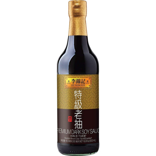 Lee Kum Kee Dark Soy Sauce, Naturally Brewed Soy Sauce 16.9oz (500ml)