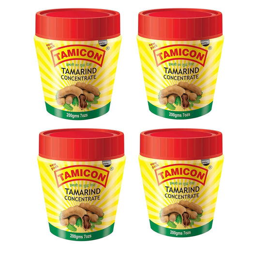Tamicon Tamarind Paste 100% Natural Concentrate/Paste 7 oz - 4Pack
