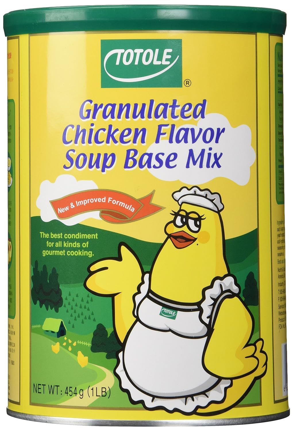 Totole Granulated Chicken Flavor Soup Base Mix 454g, 1LB