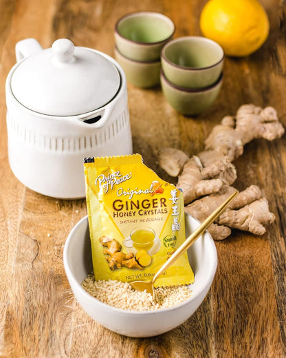 Prince of Peace Ginger Tea, Instant Ginger Honey Crystals 19 Oz, 540g (Pack of 1 x 30 sachets)