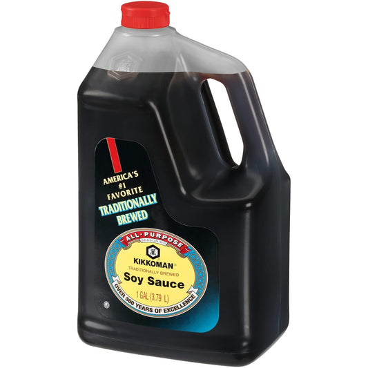 Traditionally Brewed Soy Sauce, Organic Soy Sauce, All Purpose Seasoning 1 Gallon, No Added Preservatives - 3.79L