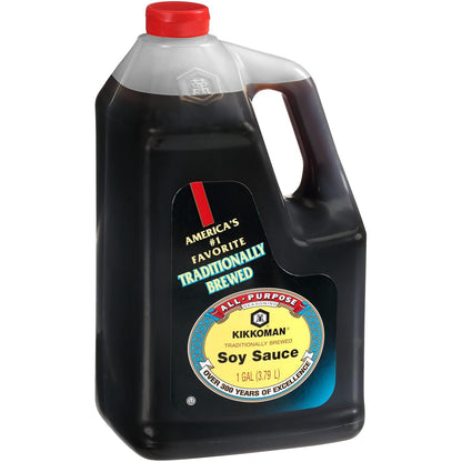 Traditionally Brewed Soy Sauce, Organic Soy Sauce, All Purpose Seasoning 1 Gallon, No Added Preservatives - 3.79L