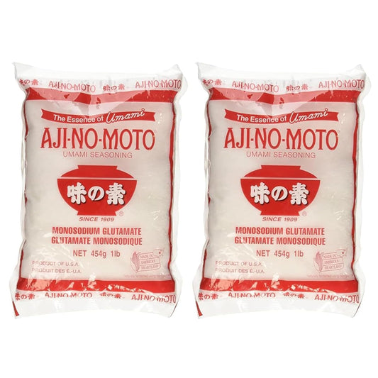 Ajinomoto Umami Seasoning 16oz, MSG Monosodium Glutamate, Naturally Delicious, Made in USA, (Pack of 2)