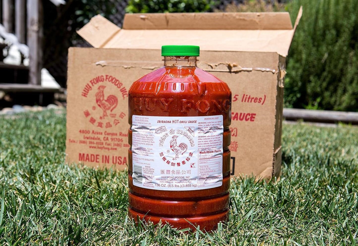 Chili Garlic Sauce, 8.50 Pound,Garlic,136.0 Ounce Huy Fong