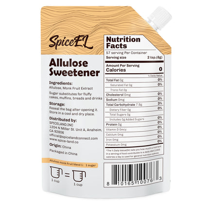 SPICEEL Monk Fruit Sweetener with Allulose (3 Ib)