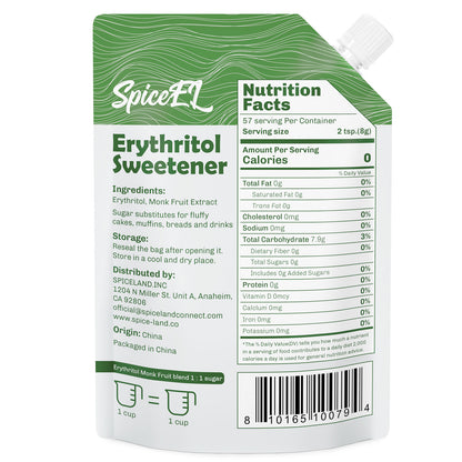 SPICEEL Monk Fruit Sweetener with Erythritol (3 Ib)