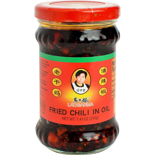 Lao Gan Ma Fried Chili In Oil 7.41 OZ, LGM Chili Crisp Hot Sauce 210g