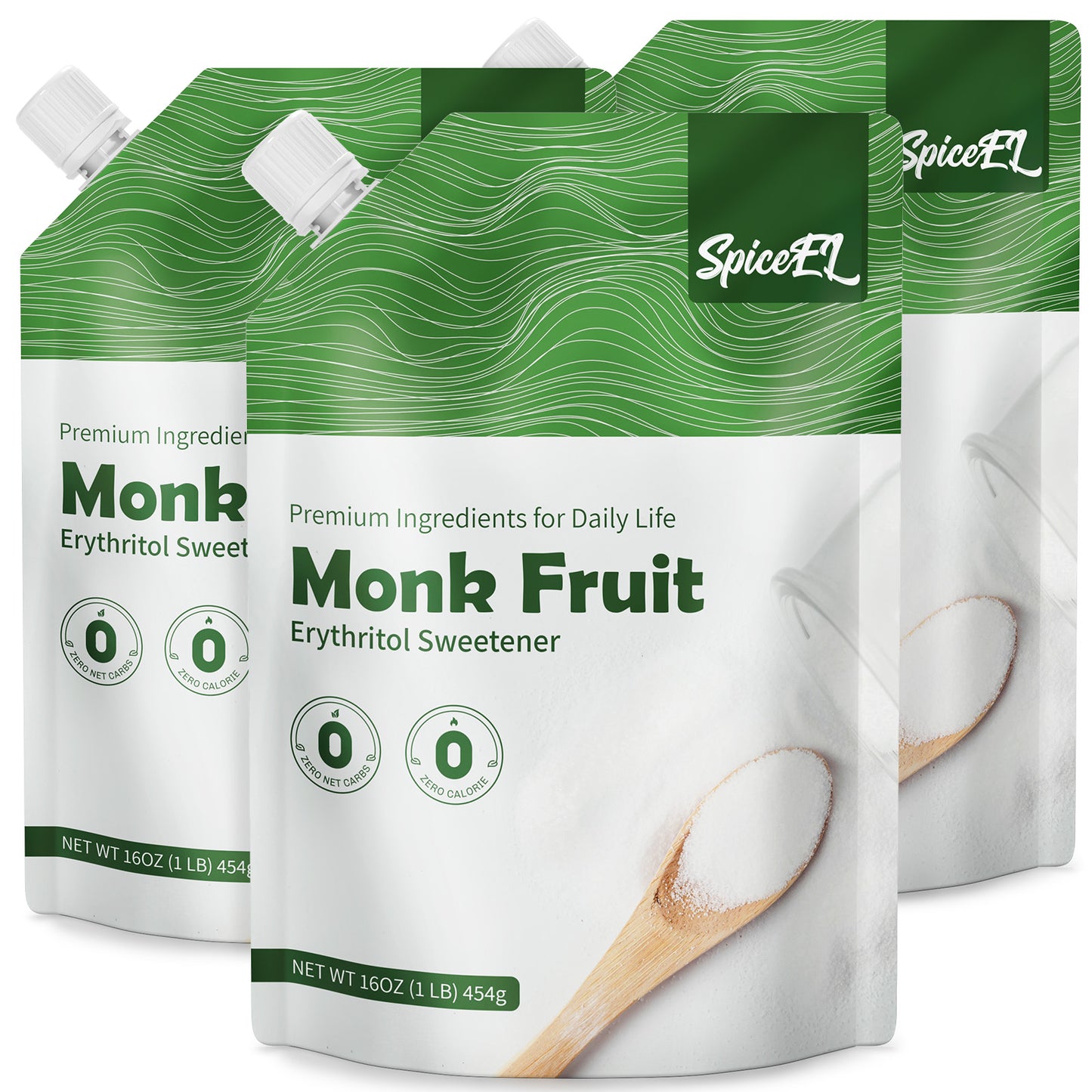 SPICEEL Monk Fruit Sweetener with Erythritol (3 Ib)