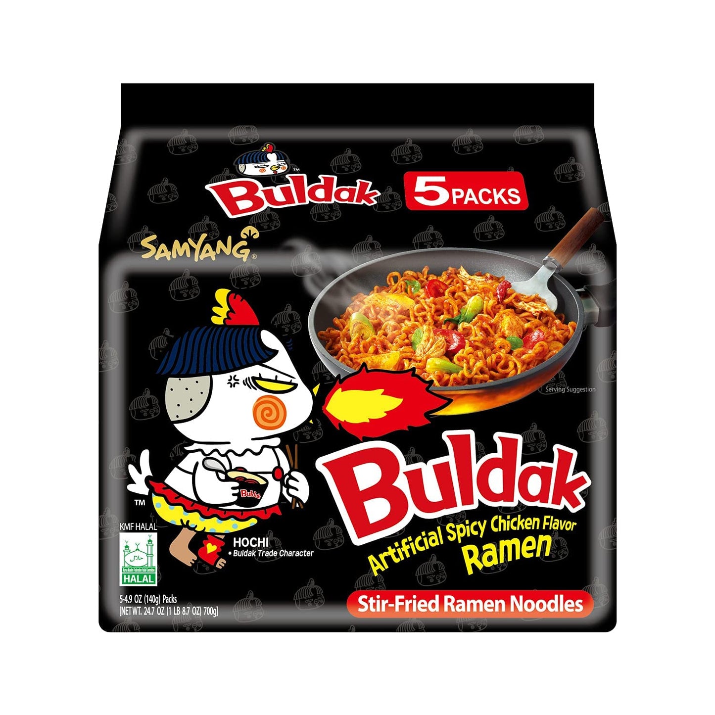 4.94 oz New Spicy Chicken Roasted Noodles Samyang