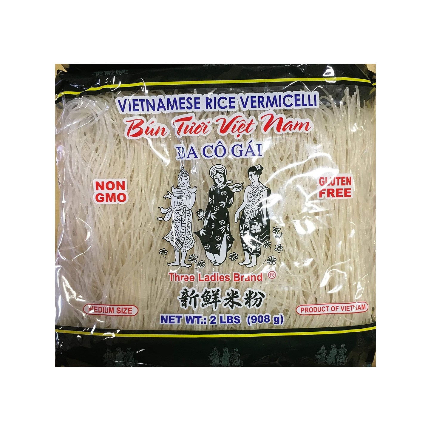 32 oz Vietnamese Rice Vermicelli Three Ladies Brand